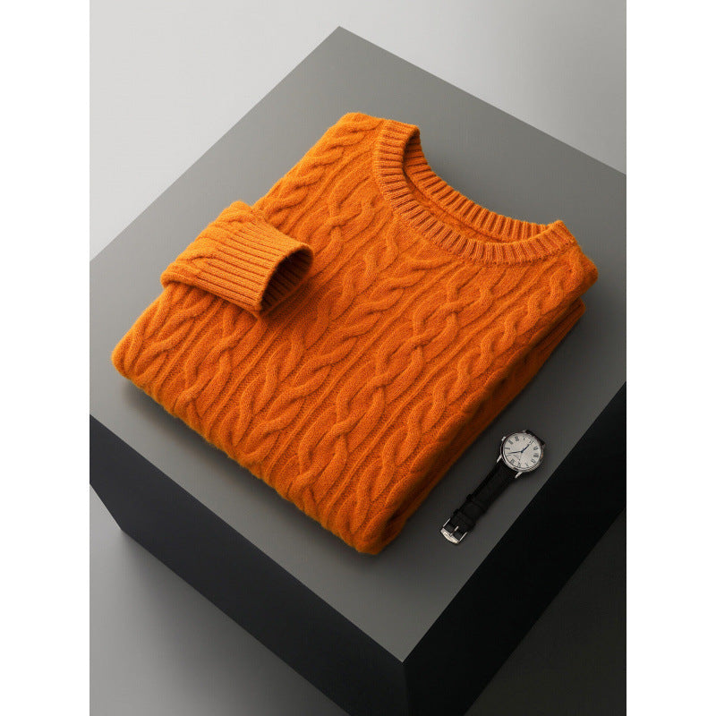 MEN’S ROUND NECK LOOSE FIT SWEATER – SOFT, STYLISH & VERSATILE