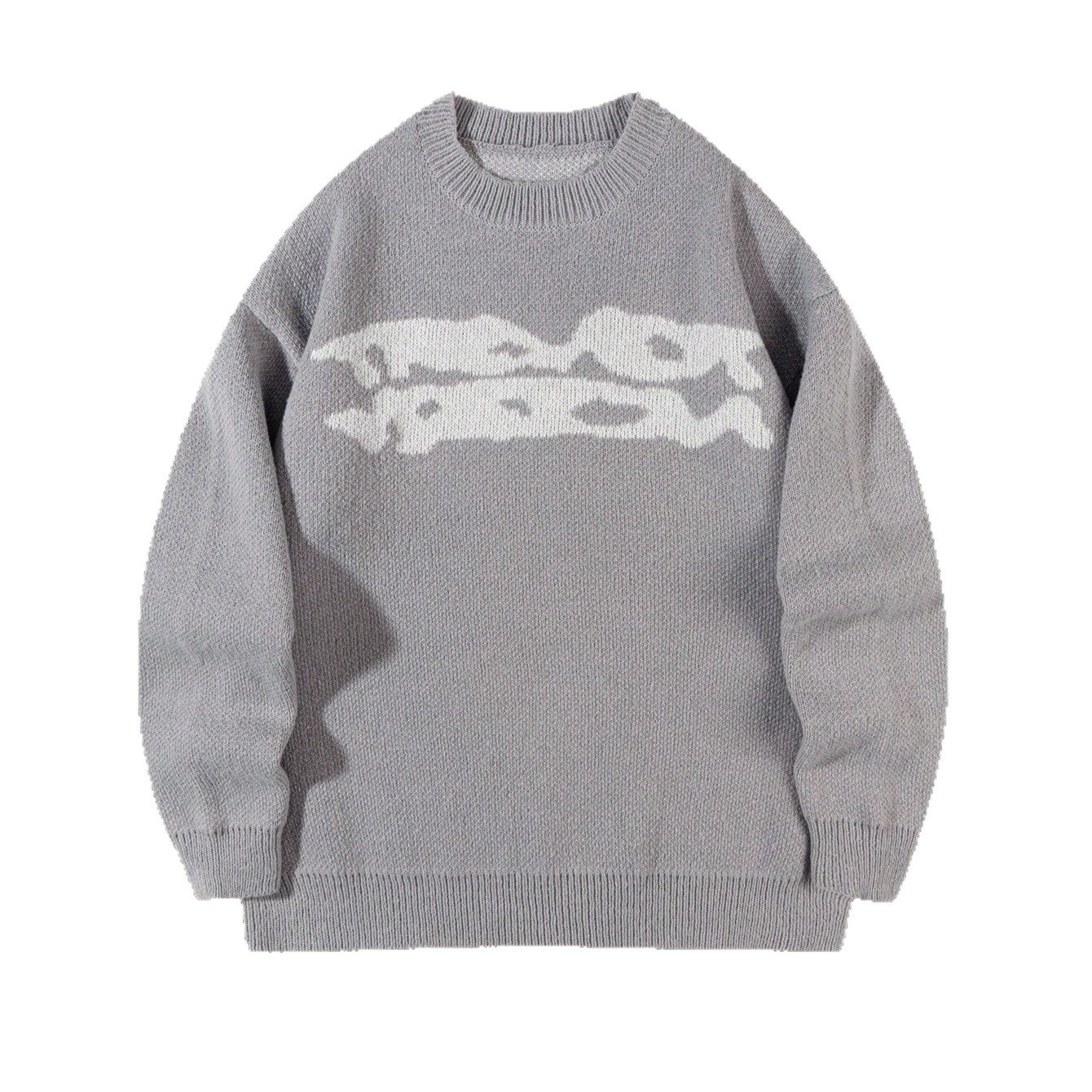 MEN’S LOOSE FIT GEOMETRIC KNIT SWEATER – WARM, STYLISH & VERSATILE