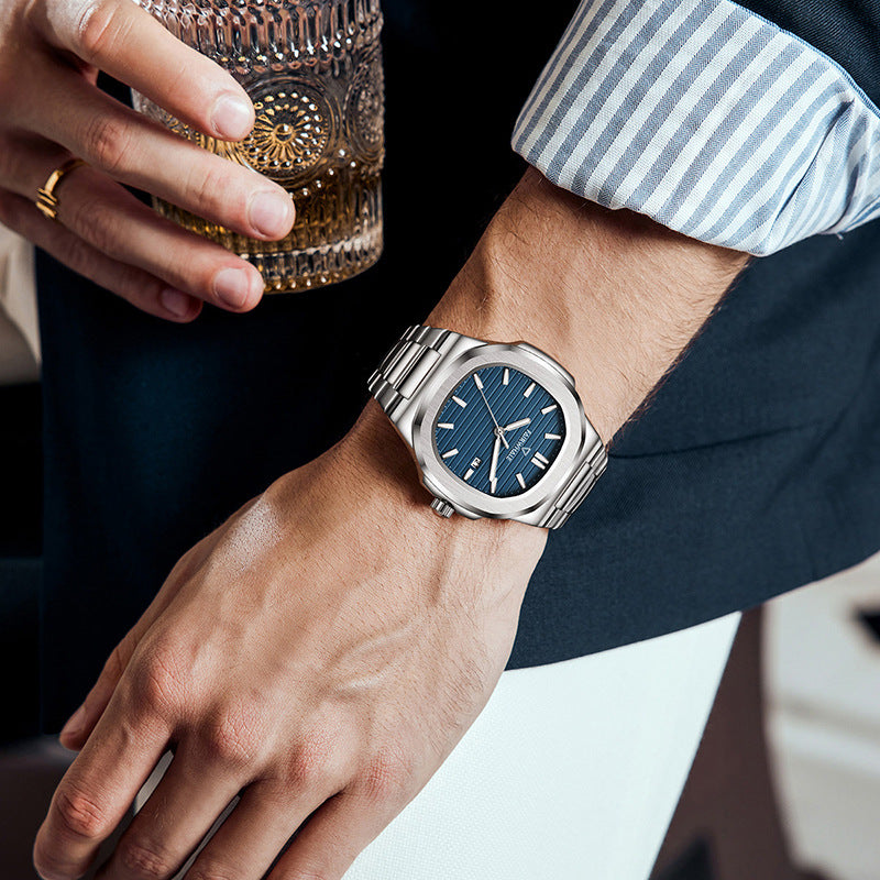 Watch Men's Business Simple Stainless Steel Nautilidae