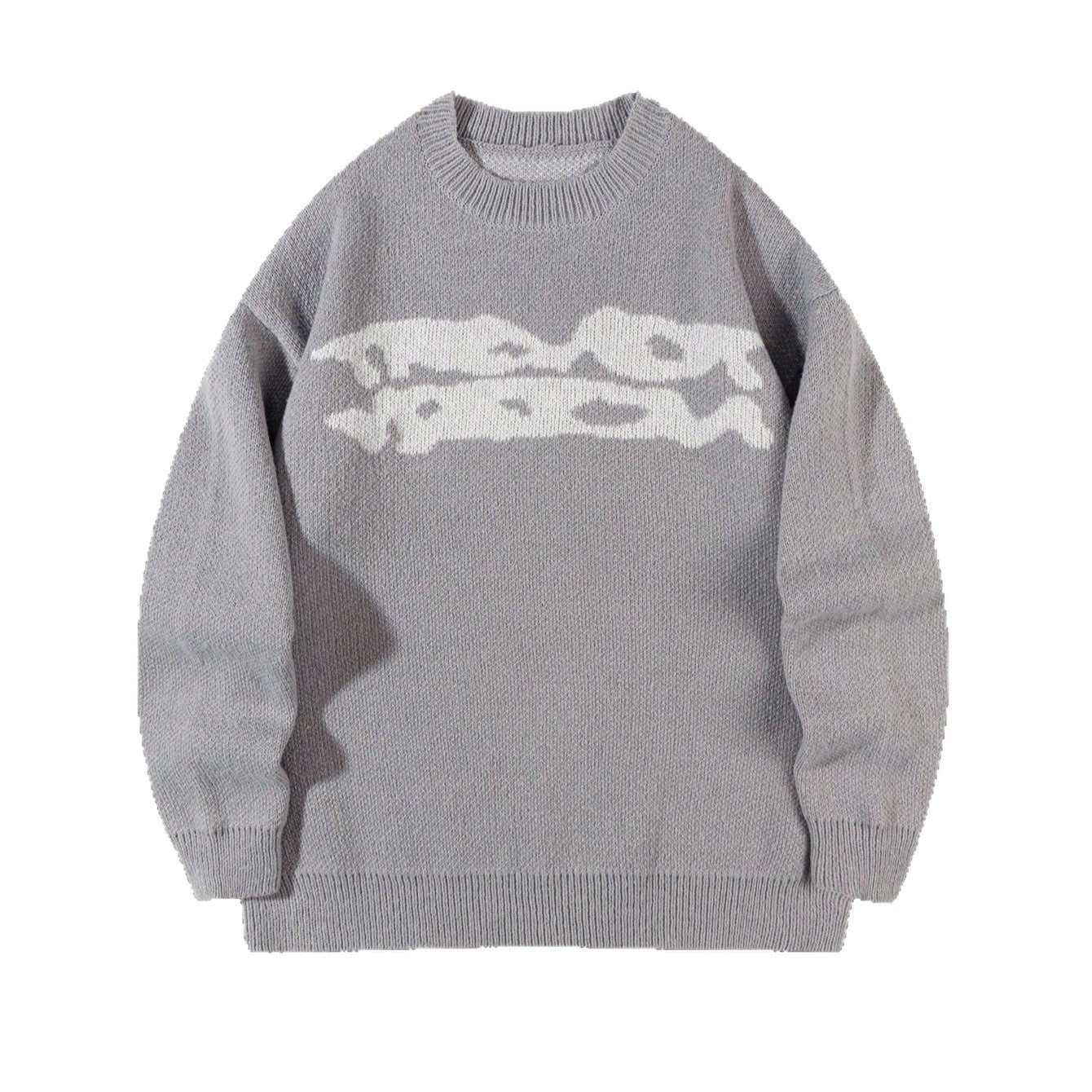 MEN’S LOOSE FIT GEOMETRIC KNIT SWEATER – WARM, STYLISH & VERSATILE